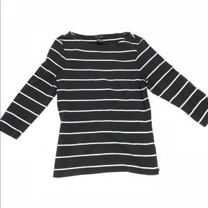 Stripped Quarter Sleeve Shirt